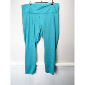 Old Navy CloudComfy Extra High Rise Leggings Teal Crossover Waist Plus Size 2X